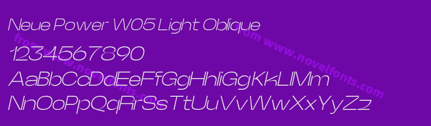 Neue Power W05 Light ObliquePreview Neue Power W05 Light ObliquePreview