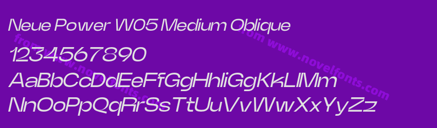 Neue Power W05 Medium ObliquePreview Neue Power W05 Medium ObliquePreview