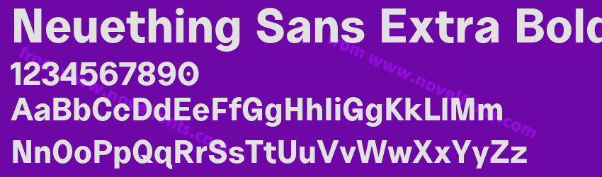 Neuething Sans Extra BoldPreview Neuething Sans Extra BoldPreview