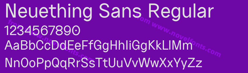 Neuething Sans RegularPreview Neuething Sans RegularPreview