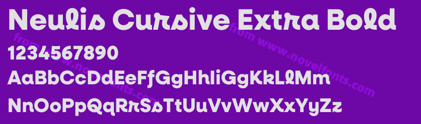 Neulis Cursive Extra BoldPreview Neulis Cursive Extra BoldPreview
