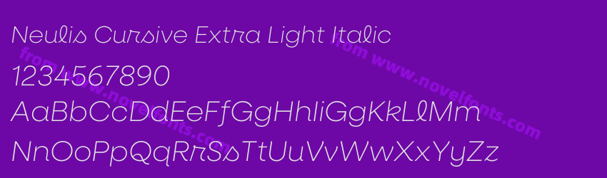 Neulis Cursive Extra Light ItalicPreview Neulis Cursive Extra Light ItalicPreview