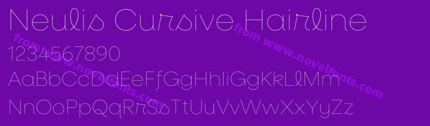 Neulis Cursive HairlinePreview Neulis Cursive HairlinePreview