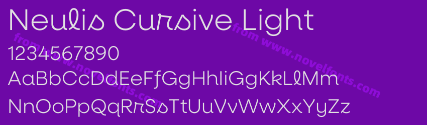 Neulis Cursive LightPreview Neulis Cursive LightPreview