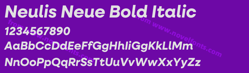 Neulis Neue Bold ItalicPreview Neulis Neue Bold ItalicPreview