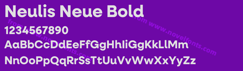 Neulis Neue BoldPreview Neulis Neue BoldPreview