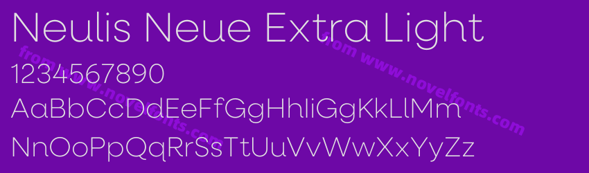 Neulis Neue Extra LightPreview Neulis Neue Extra LightPreview