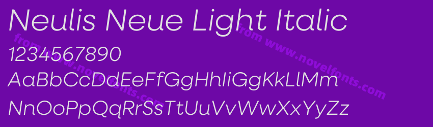 Neulis Neue Light ItalicPreview Neulis Neue Light ItalicPreview