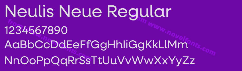Neulis Neue RegularPreview Neulis Neue RegularPreview