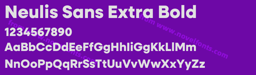 Neulis Sans Extra BoldPreview Neulis Sans Extra BoldPreview