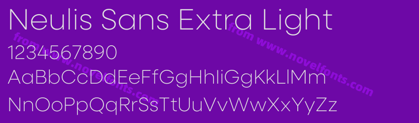 Neulis Sans Extra LightPreview Neulis Sans Extra LightPreview