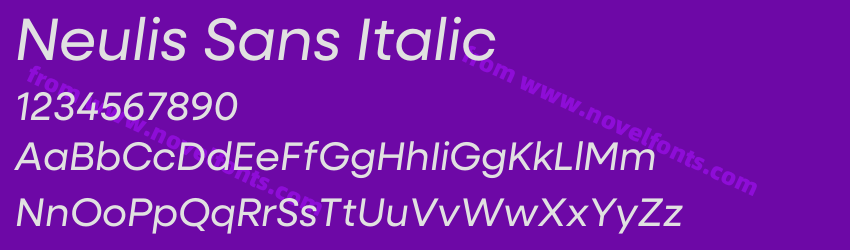 Neulis Sans ItalicPreview Neulis Sans ItalicPreview