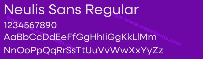 Neulis Sans RegularPreview Neulis Sans RegularPreview