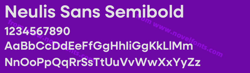 Neulis Sans SemiboldPreview Neulis Sans SemiboldPreview