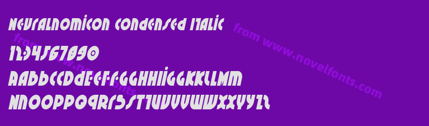 Neuralnomicon Condensed ItalicPreview Neuralnomicon Condensed ItalicPreview
