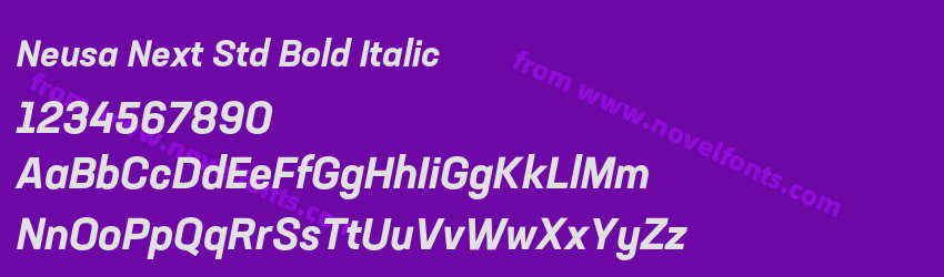 Neusa Next Std Bold ItalicPreview Neusa Next Std Bold ItalicPreview