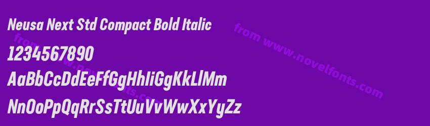 Neusa Next Std Compact Bold ItalicPreview Neusa Next Std Compact Bold ItalicPreview