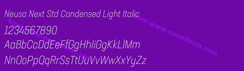 Neusa Next Std Condensed Light ItalicPreview Neusa Next Std Condensed Light ItalicPreview
