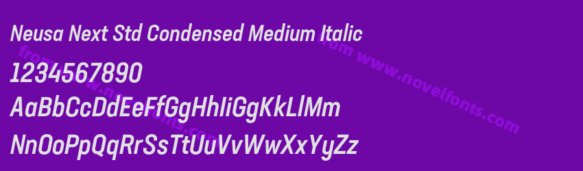 Neusa Next Std Condensed Medium ItalicPreview Neusa Next Std Condensed Medium ItalicPreview