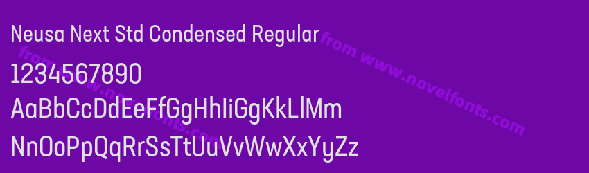 Neusa Next Std Condensed RegularPreview Neusa Next Std Condensed RegularPreview