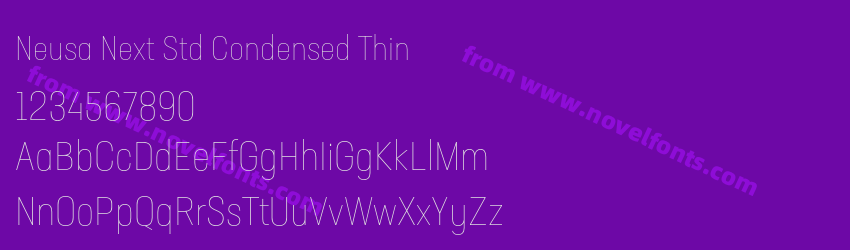 Neusa Next Std Condensed ThinPreview Neusa Next Std Condensed ThinPreview