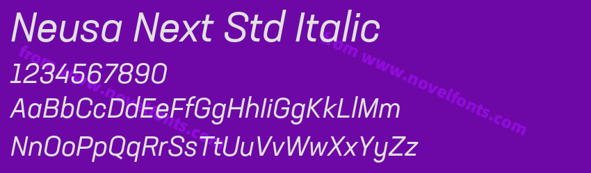 Neusa Next Std ItalicPreview Neusa Next Std ItalicPreview