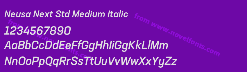 Neusa Next Std Medium ItalicPreview Neusa Next Std Medium ItalicPreview