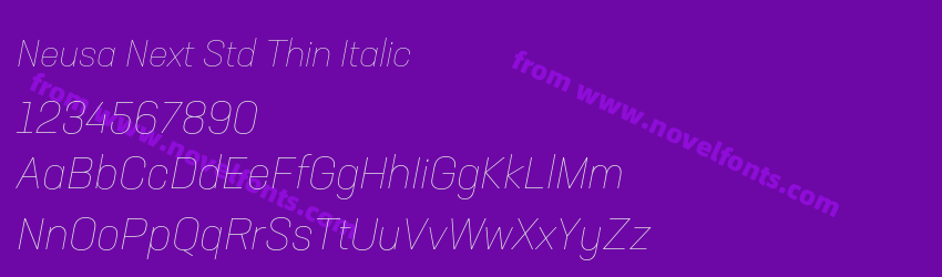 Neusa Next Std Thin ItalicPreview Neusa Next Std Thin ItalicPreview