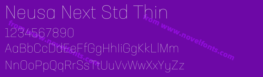 Neusa Next Std ThinPreview Neusa Next Std ThinPreview