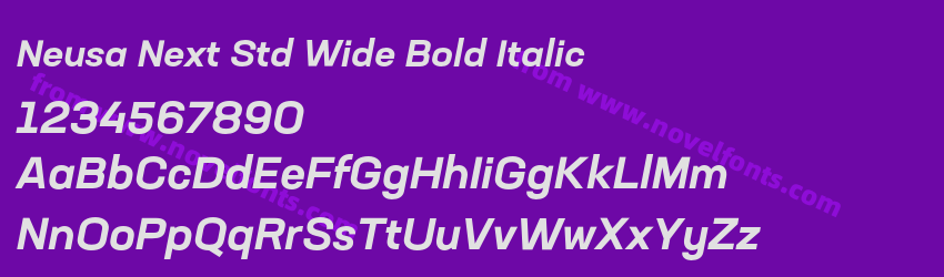 Neusa Next Std Wide Bold ItalicPreview Neusa Next Std Wide Bold ItalicPreview