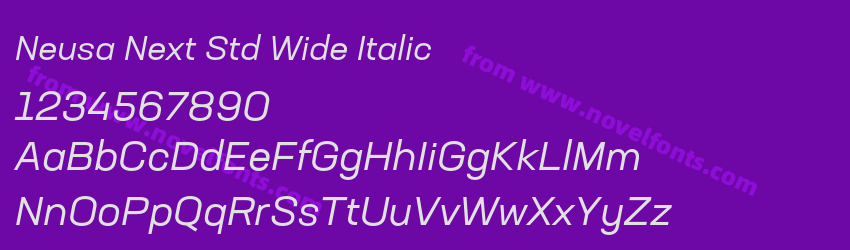 Neusa Next Std Wide ItalicPreview Neusa Next Std Wide ItalicPreview