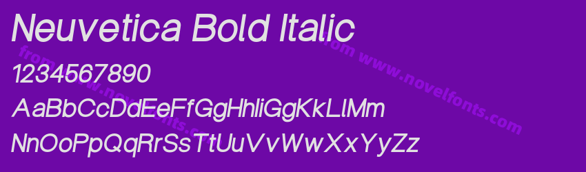 Neuvetica Bold ItalicPreview Neuvetica Bold ItalicPreview