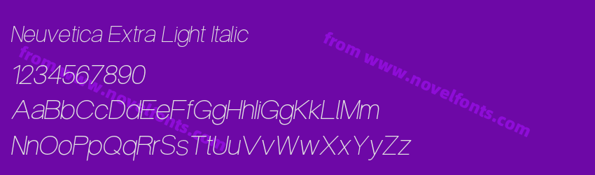 Neuvetica Extra Light ItalicPreview Neuvetica Extra Light ItalicPreview