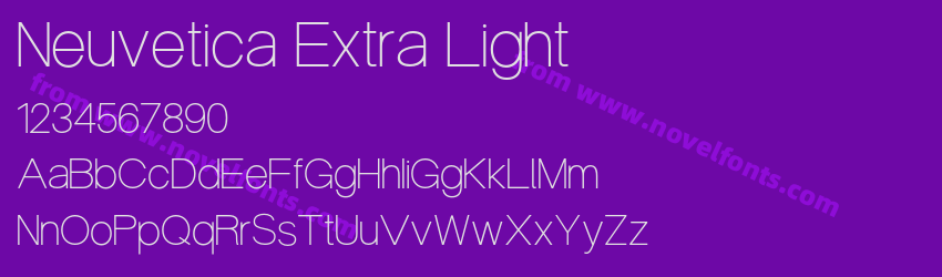Neuvetica Extra LightPreview Neuvetica Extra LightPreview