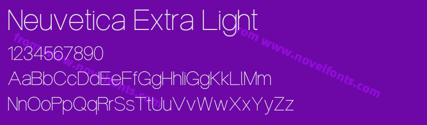 Neuvetica Extra LightPreview Neuvetica Extra LightPreview