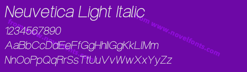 Neuvetica Light ItalicPreview Neuvetica Light ItalicPreview