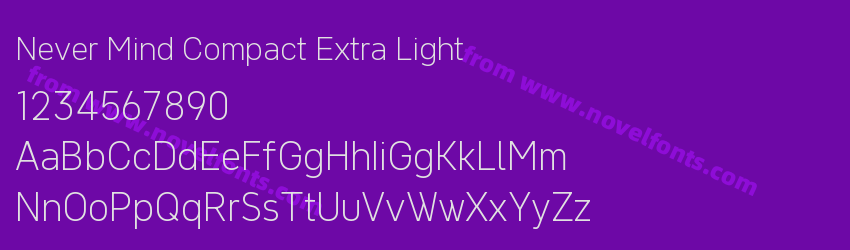Never Mind Compact Extra LightPreview Never Mind Compact Extra LightPreview