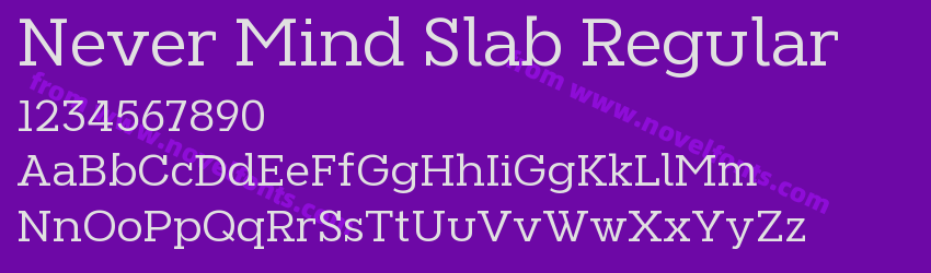Never Mind Slab RegularPreview Never Mind Slab RegularPreview