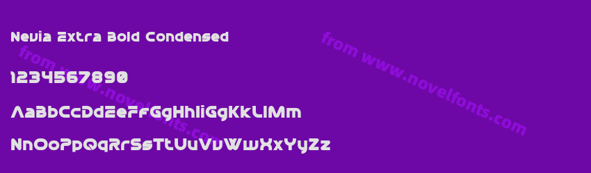 Nevia Extra Bold CondensedPreview Nevia Extra Bold CondensedPreview