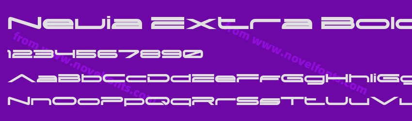 Nevia Extra Bold ExpandedPreview Nevia Extra Bold ExpandedPreview