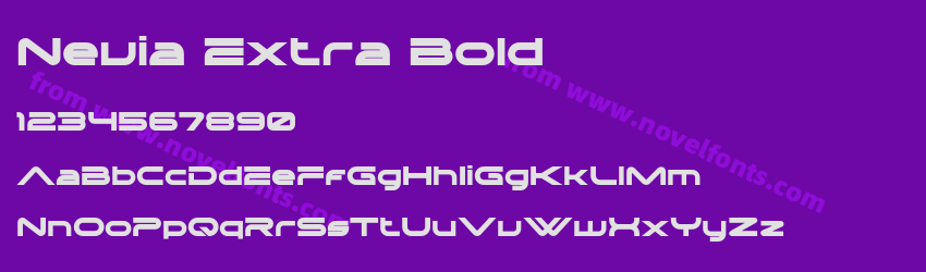 Nevia Extra BoldPreview Nevia Extra BoldPreview