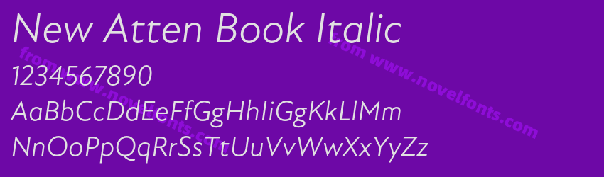 New Atten Book ItalicPreview New Atten Book ItalicPreview
