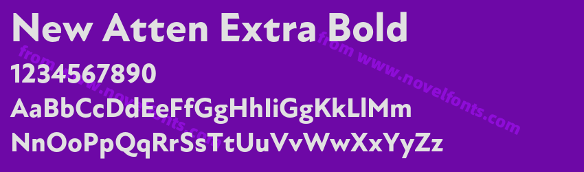 New Atten Extra BoldPreview New Atten Extra BoldPreview