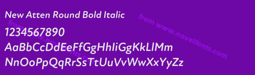 New Atten Round Bold ItalicPreview New Atten Round Bold ItalicPreview