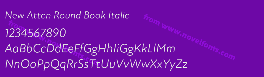 New Atten Round Book ItalicPreview New Atten Round Book ItalicPreview