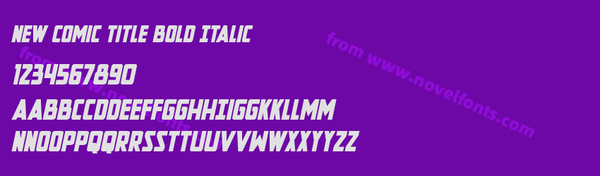 New Comic Title Bold ItalicPreview New Comic Title Bold ItalicPreview