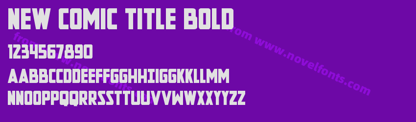 New Comic Title BoldPreview New Comic Title BoldPreview