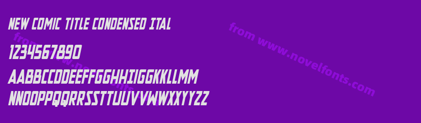 New Comic Title Condensed ItalPreview New Comic Title Condensed ItalPreview