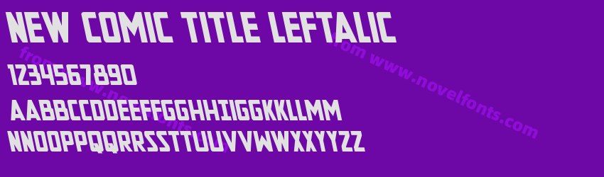 New Comic Title LeftalicPreview New Comic Title LeftalicPreview