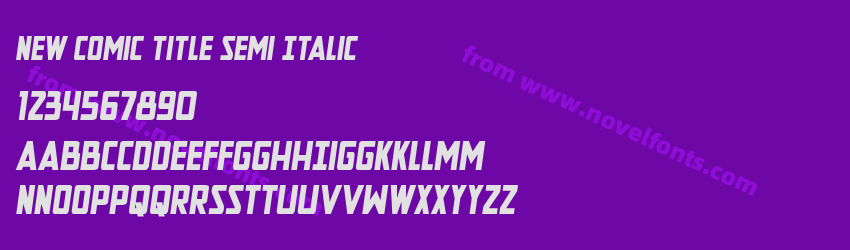 New Comic Title Semi ItalicPreview New Comic Title Semi ItalicPreview